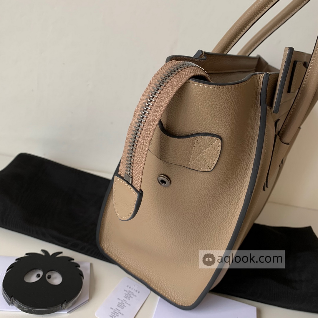 MICRO LUGGAGE HANDBAG IN DRUMMED CALFSKIN
