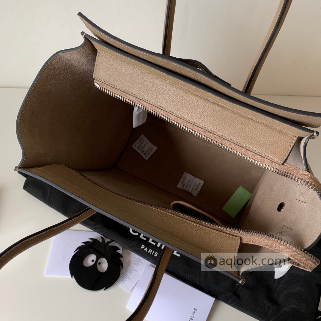 MICRO LUGGAGE HANDBAG IN DRUMMED CALFSKIN