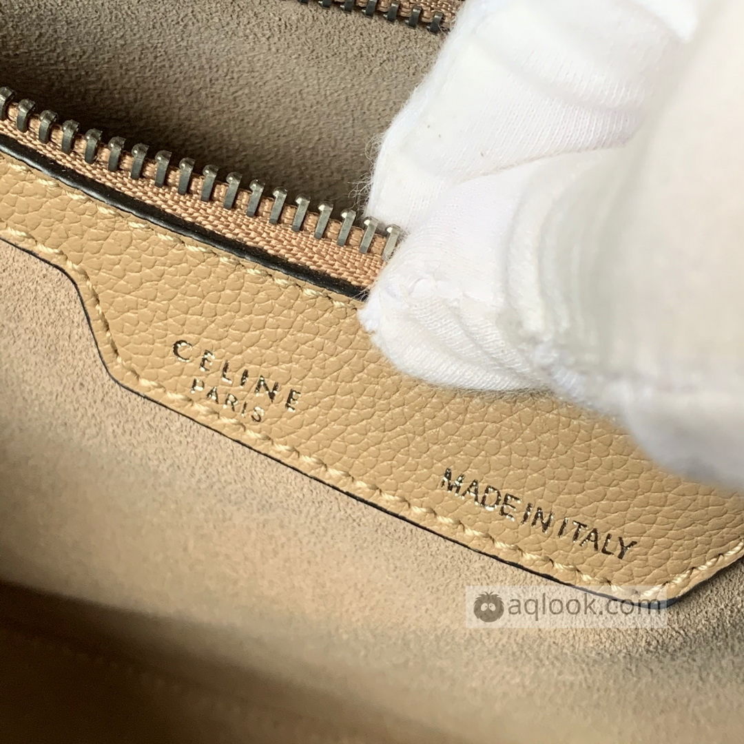 MICRO LUGGAGE HANDBAG IN DRUMMED CALFSKIN