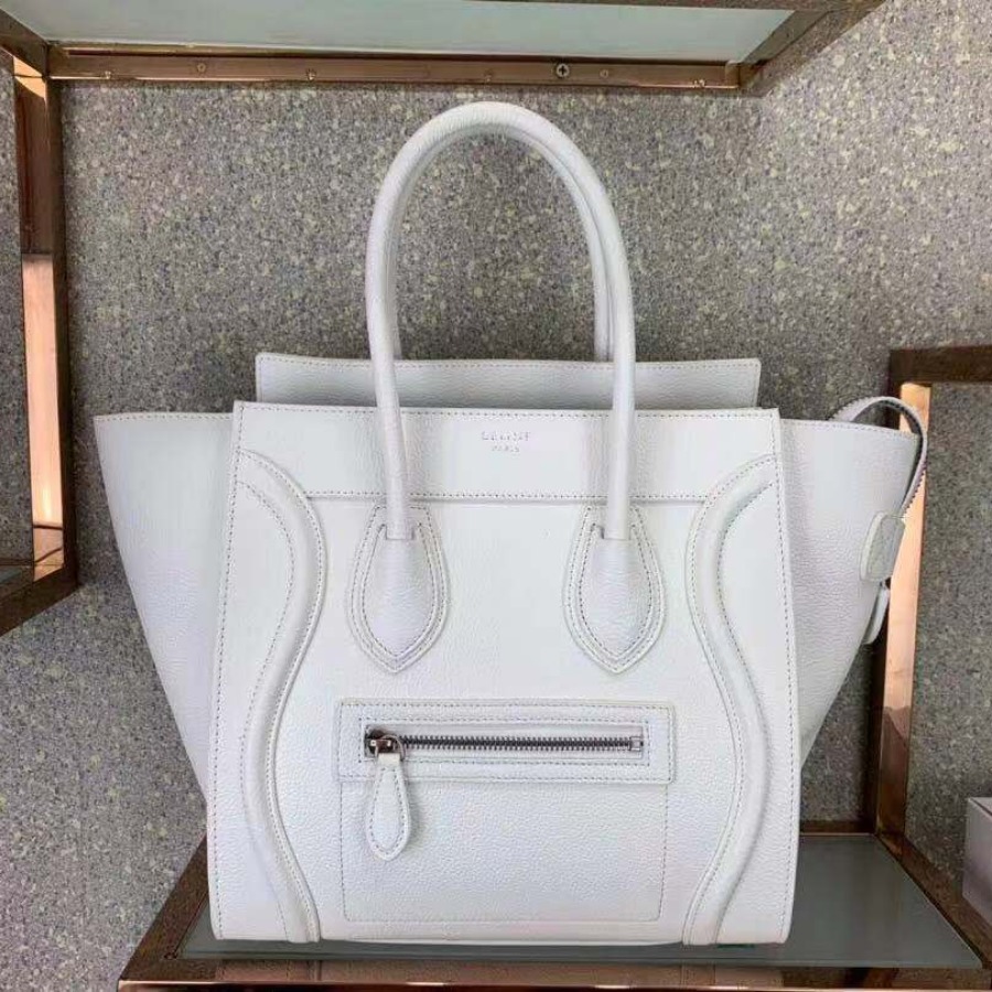 MICRO LUGGAGE HANDBAG IN DRUMMED CALFSKIN