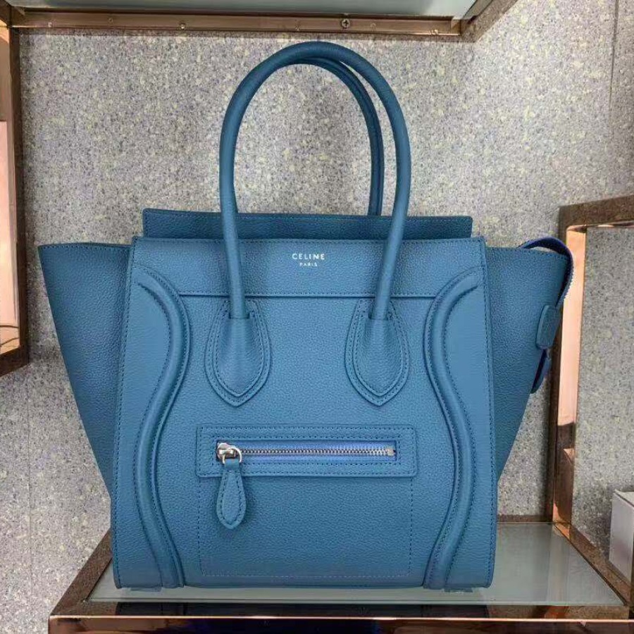 MICRO LUGGAGE HANDBAG IN DRUMMED CALFSKIN