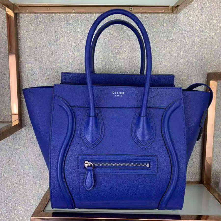 MICRO LUGGAGE HANDBAG IN DRUMMED CALFSKIN
