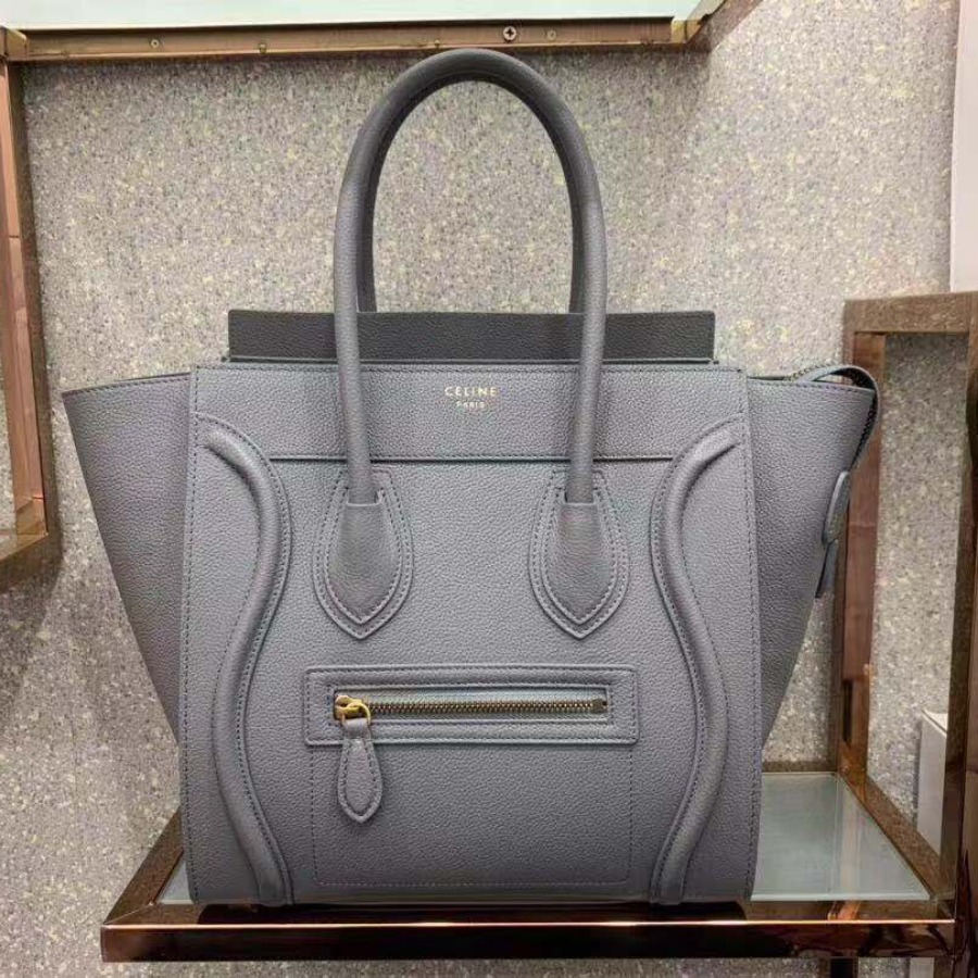 MICRO LUGGAGE HANDBAG IN DRUMMED CALFSKIN