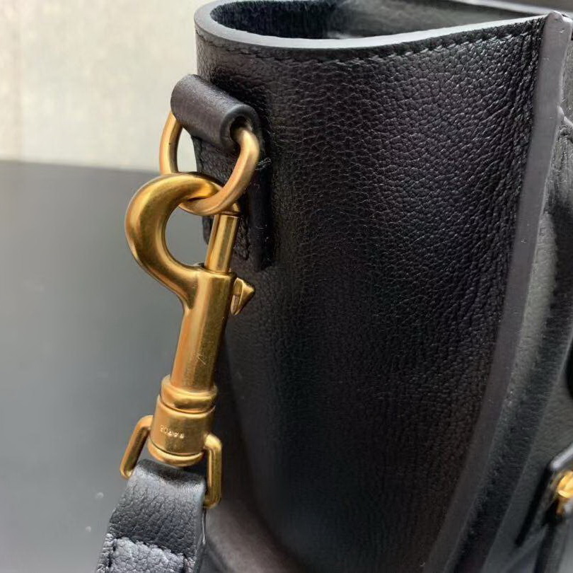 CELINE NANO LUGGAGE SHOULDER BAG CALFSKIN, 8 X 8 X 4 IN, Size W20H20D10CM, Genuine CALFSKIN