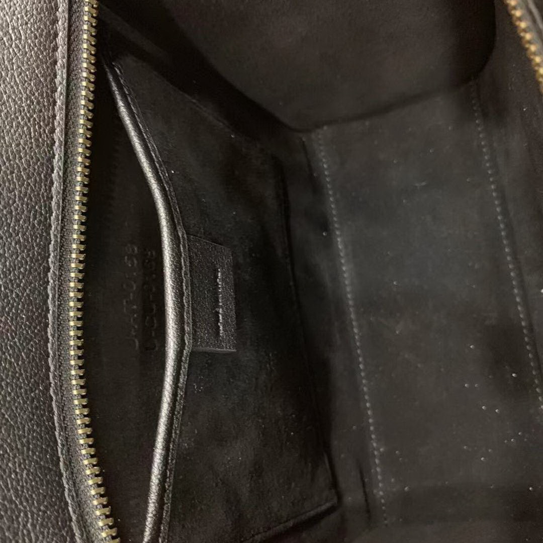 CELINE NANO LUGGAGE SHOULDER BAG CALFSKIN, 8 X 8 X 4 IN, Size W20H20D10CM, Genuine CALFSKIN