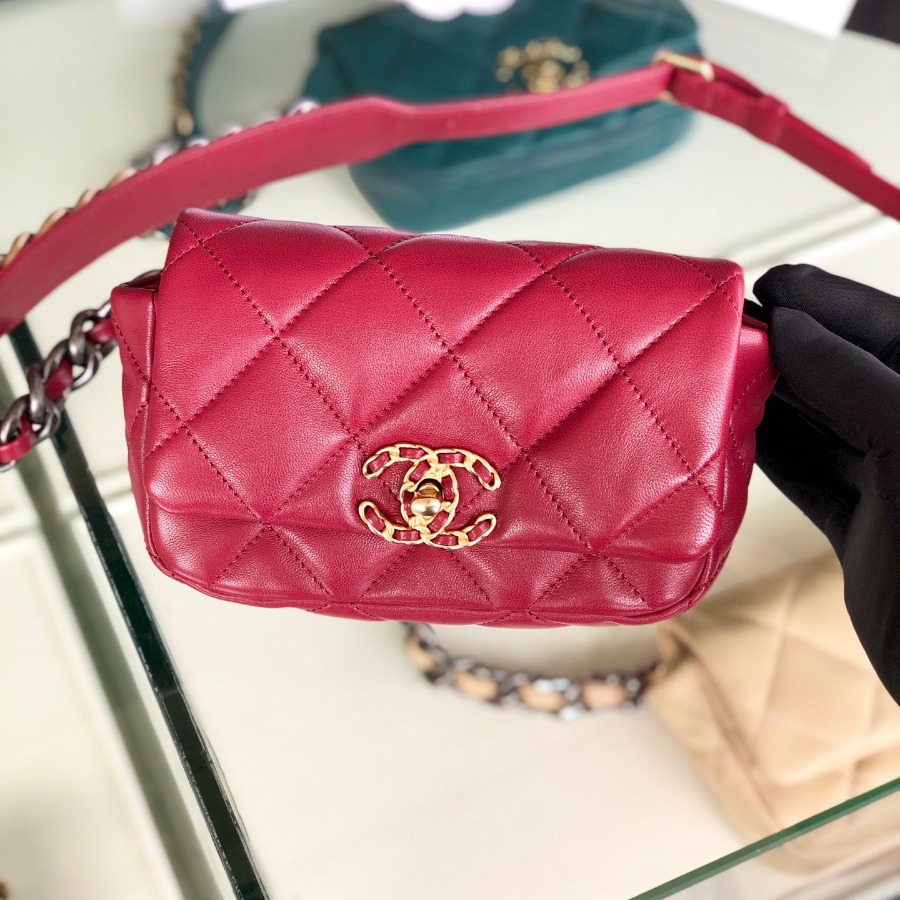 chanel 19 waist bag, AS1163 CHANEL HANDBAGS
