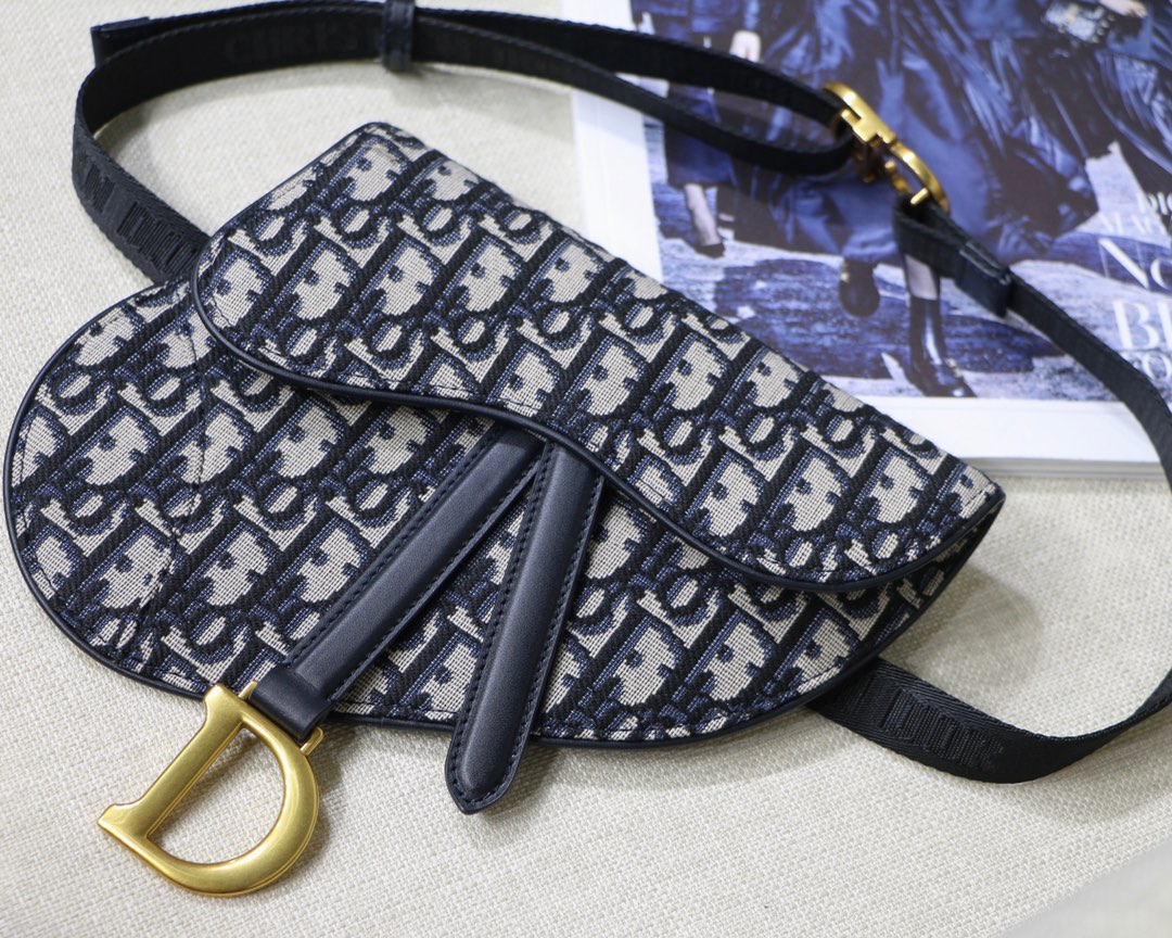 DIOR OBLIQUE SADDLE BELT BAG, DIOR SHOULDER BAG