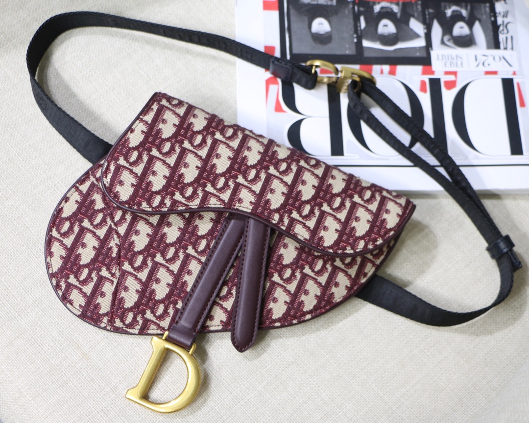 DIOR OBLIQUE SADDLE BELT BAG, DIOR SHOULDER BAG