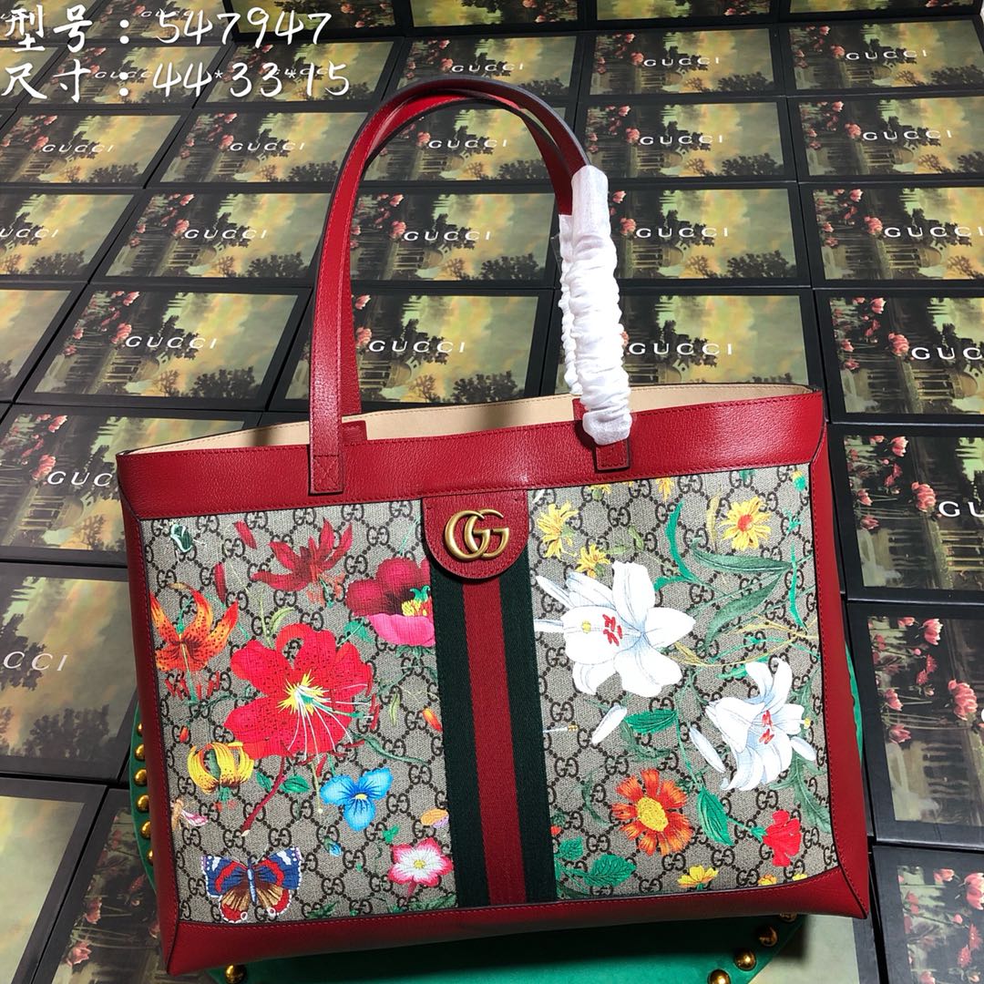 ‎547947 Ophidia GG Flora medium tote, GUCCI Totes for Women
