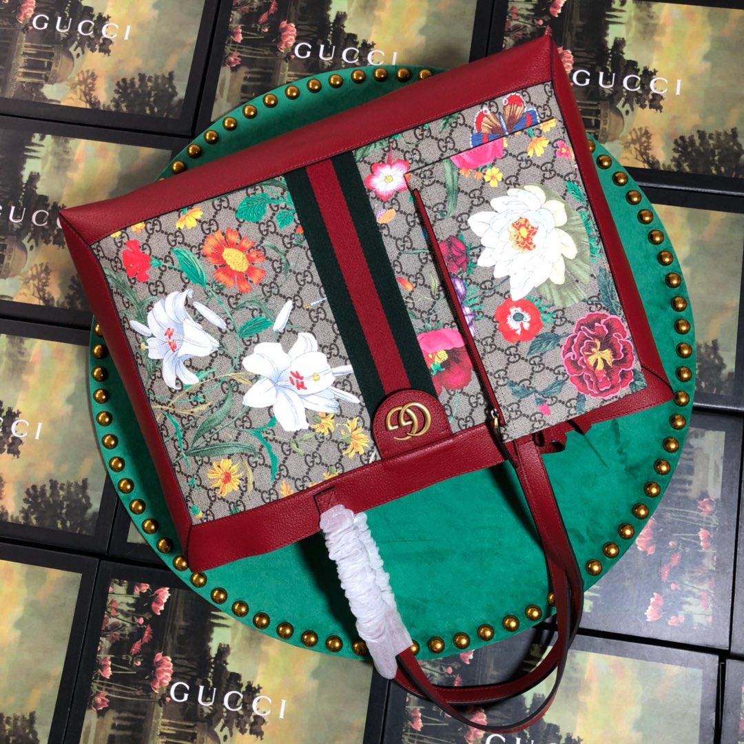 ‎547947 Ophidia GG Flora medium tote, GUCCI Totes for Women