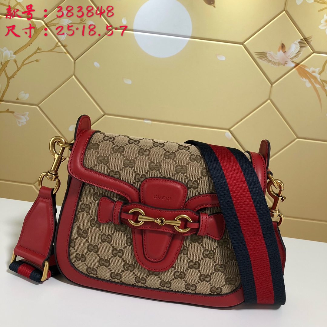383848 Lady Web Original GG shoulder bag, GUCCI