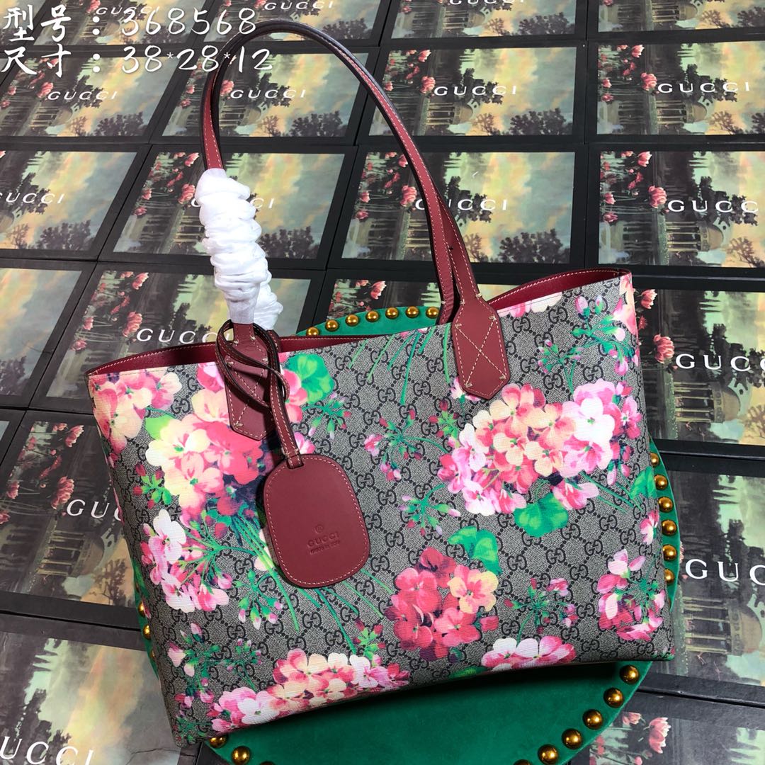 368568 GG Blooms Reversible Tote, GUCCI Totes for Women