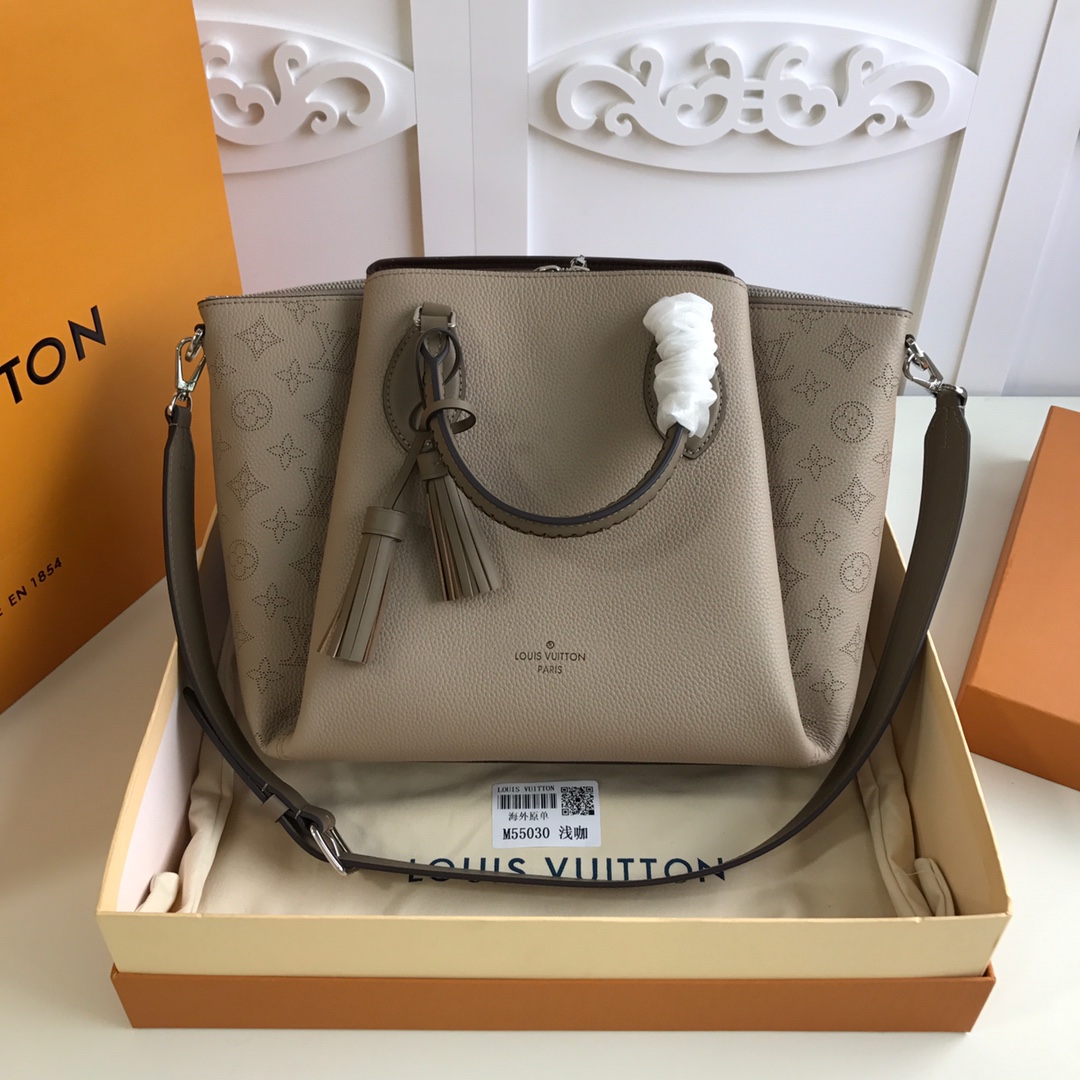 M55031 HAUMEA Mahina Leather, LOUIS VUITTON LV Top Handles