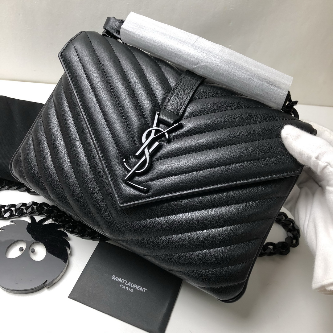 CLASSIC MEDIUM COLLÈGE BAG MATELASSÉ LEATHER, YSL Saint Laurent