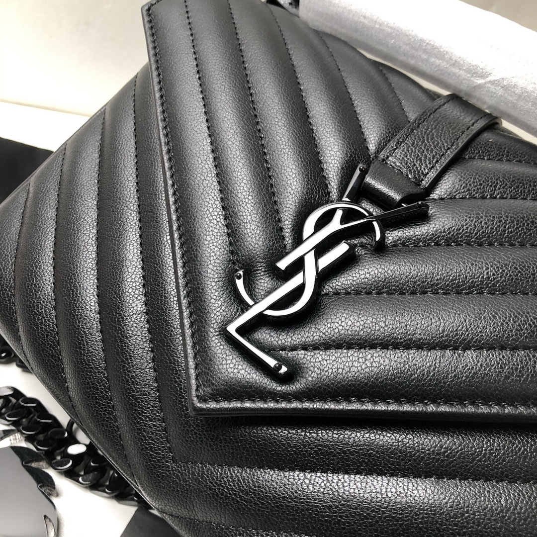 CLASSIC MEDIUM COLLÈGE BAG MATELASSÉ LEATHER, YSL Saint Laurent