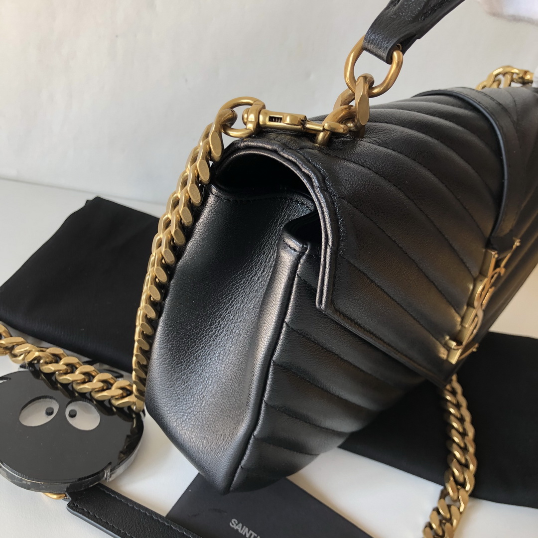 CLASSIC MEDIUM COLLÈGE BAG MATELASSÉ LEATHER, YSL Saint Laurent
