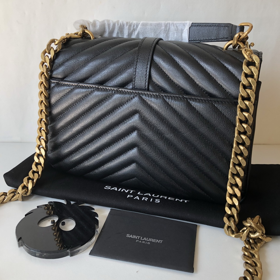 CLASSIC MEDIUM COLLÈGE BAG MATELASSÉ LEATHER, YSL Saint Laurent
