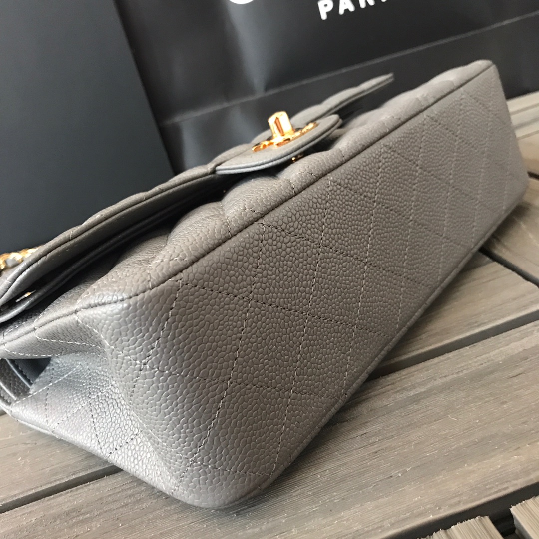 A1112, Chanel Classic Handbag & Cross Body Bag, Iridescent Grained Calfskin
