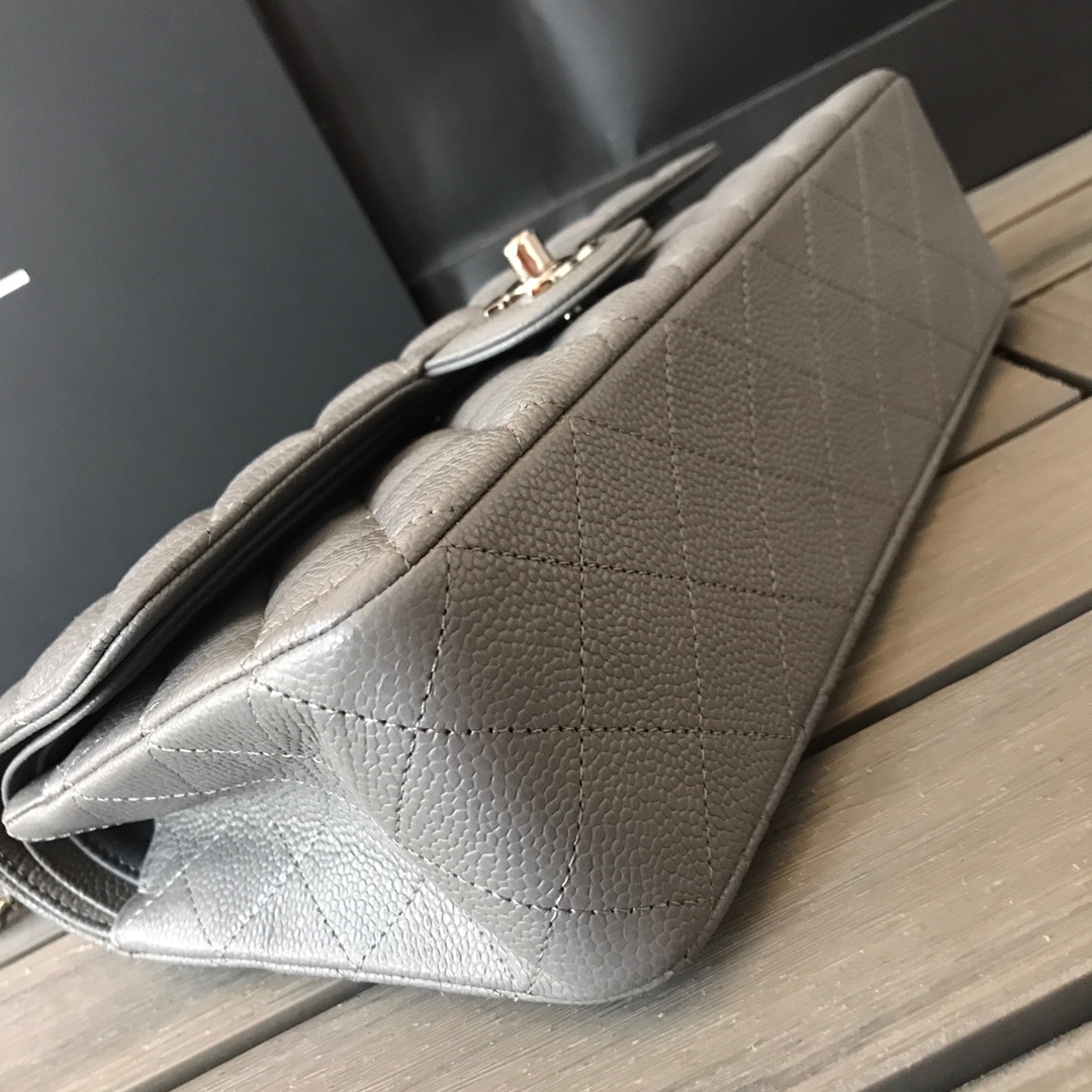 A1112, Chanel Classic Handbag & Cross Body Bag, Iridescent Grained Calfskin