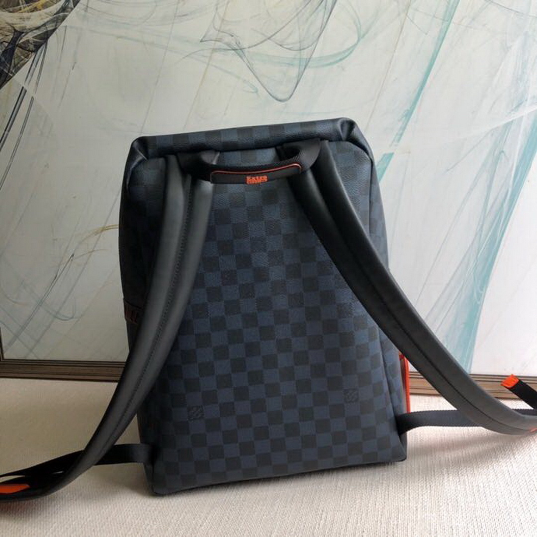 N40157 DISCOVERY BACKPACK PM, LOUIS VUITTON LV, Damier Cobalt Race canvas