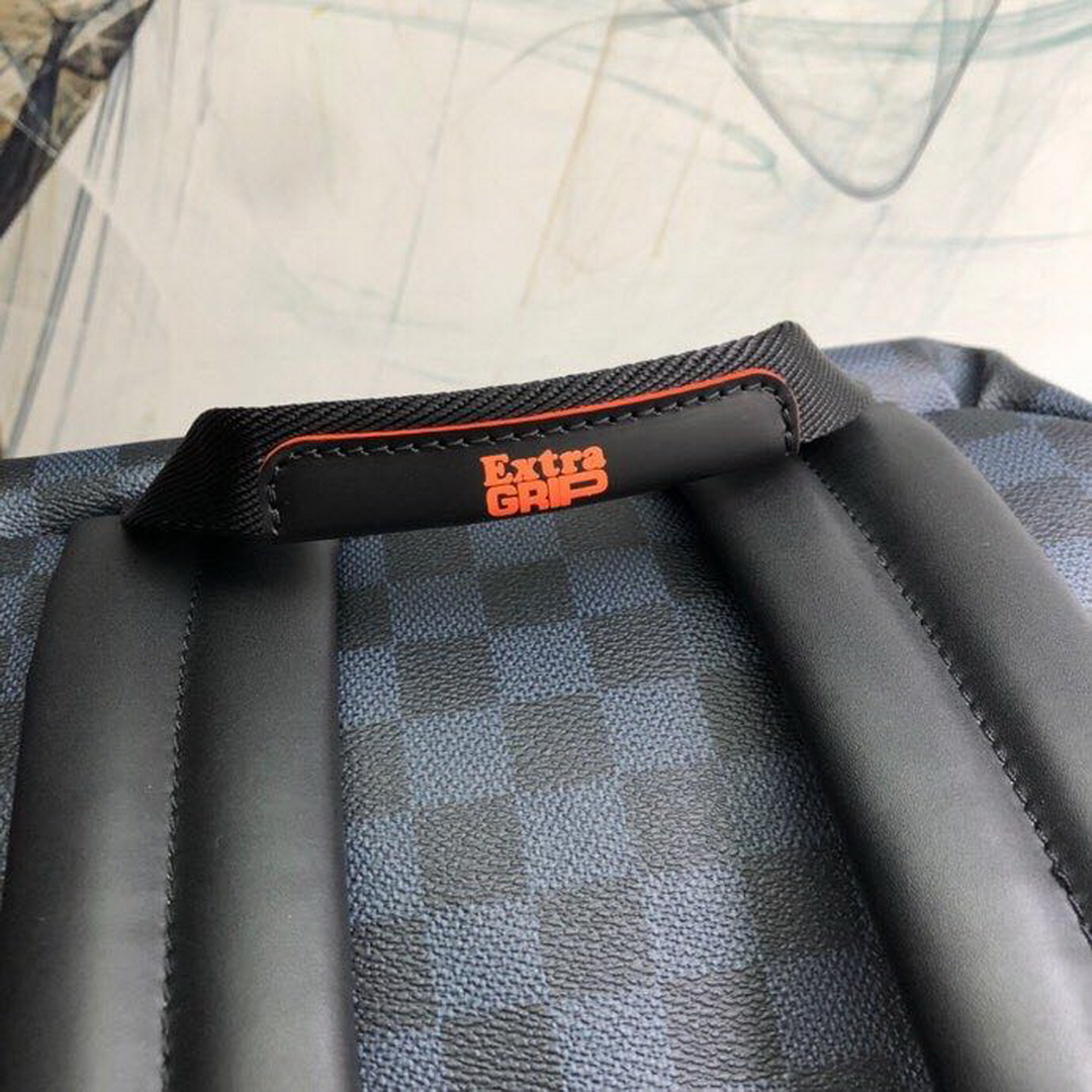 N40157 DISCOVERY BACKPACK PM, LOUIS VUITTON LV, Damier Cobalt Race canvas
