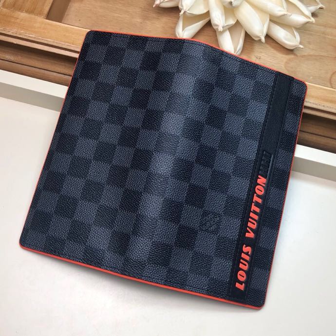 N60240, DAMIER COBALT RACE BRAZZA WALLET, LOUIS VUITTON LV WALLETS
