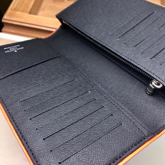 N60240, DAMIER COBALT RACE BRAZZA WALLET, LOUIS VUITTON LV WALLETS