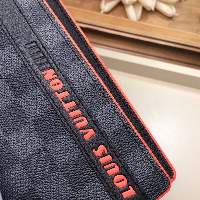 N60240, DAMIER COBALT RACE BRAZZA WALLET, LOUIS VUITTON LV WALLETS