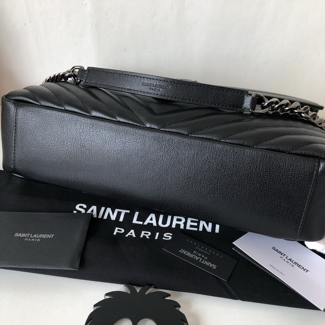 487212 CLASSIC LARGE COLLÈGE BAG  MATELASSÉ LEATHER, YSL Saint Laurent