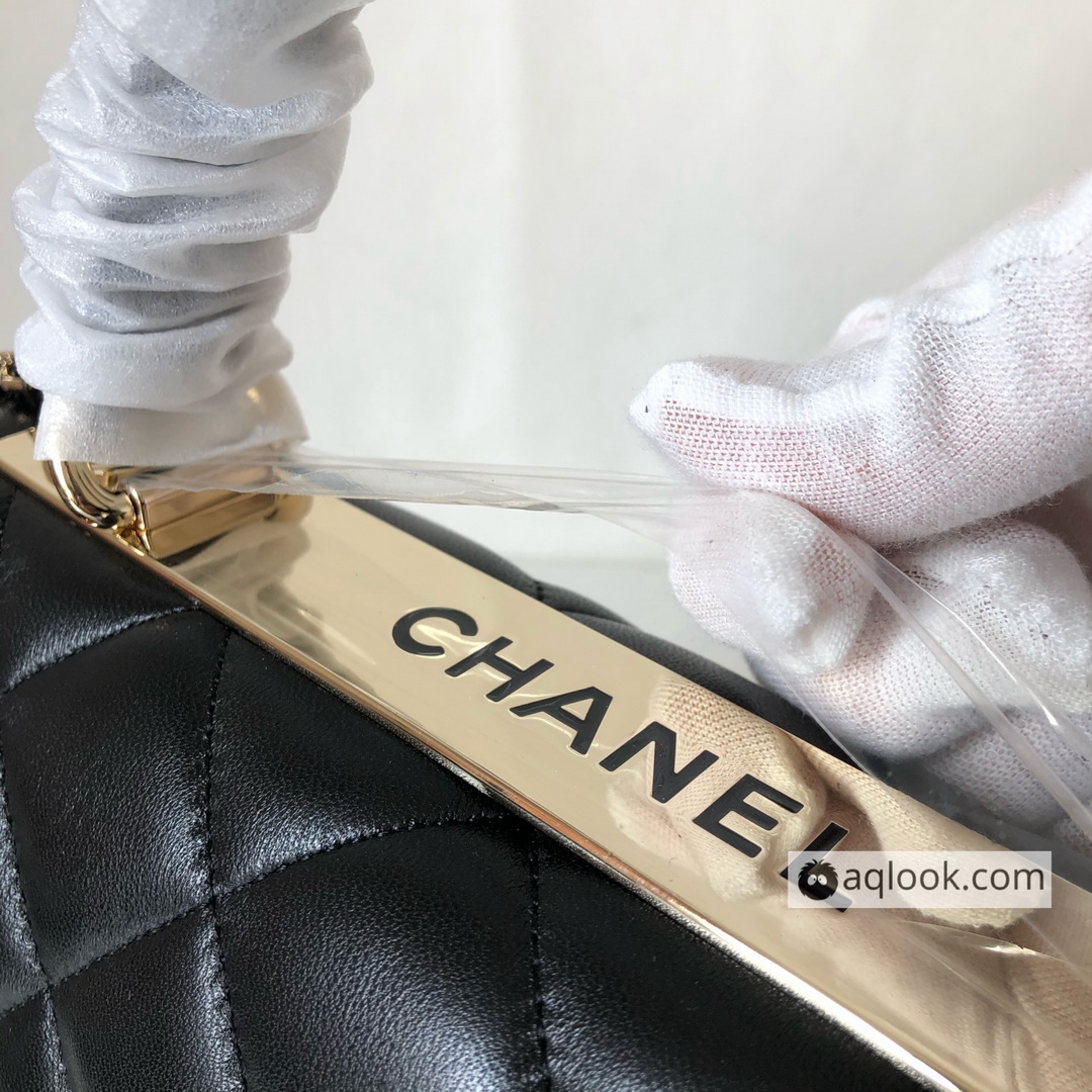 A92236, Small Flap Bag with Top Handle, CHANEL HANDBAG, 25CM