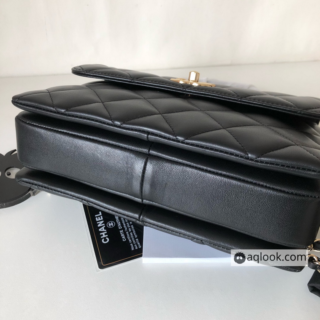 A92236, Small Flap Bag with Top Handle, CHANEL HANDBAG, 25CM