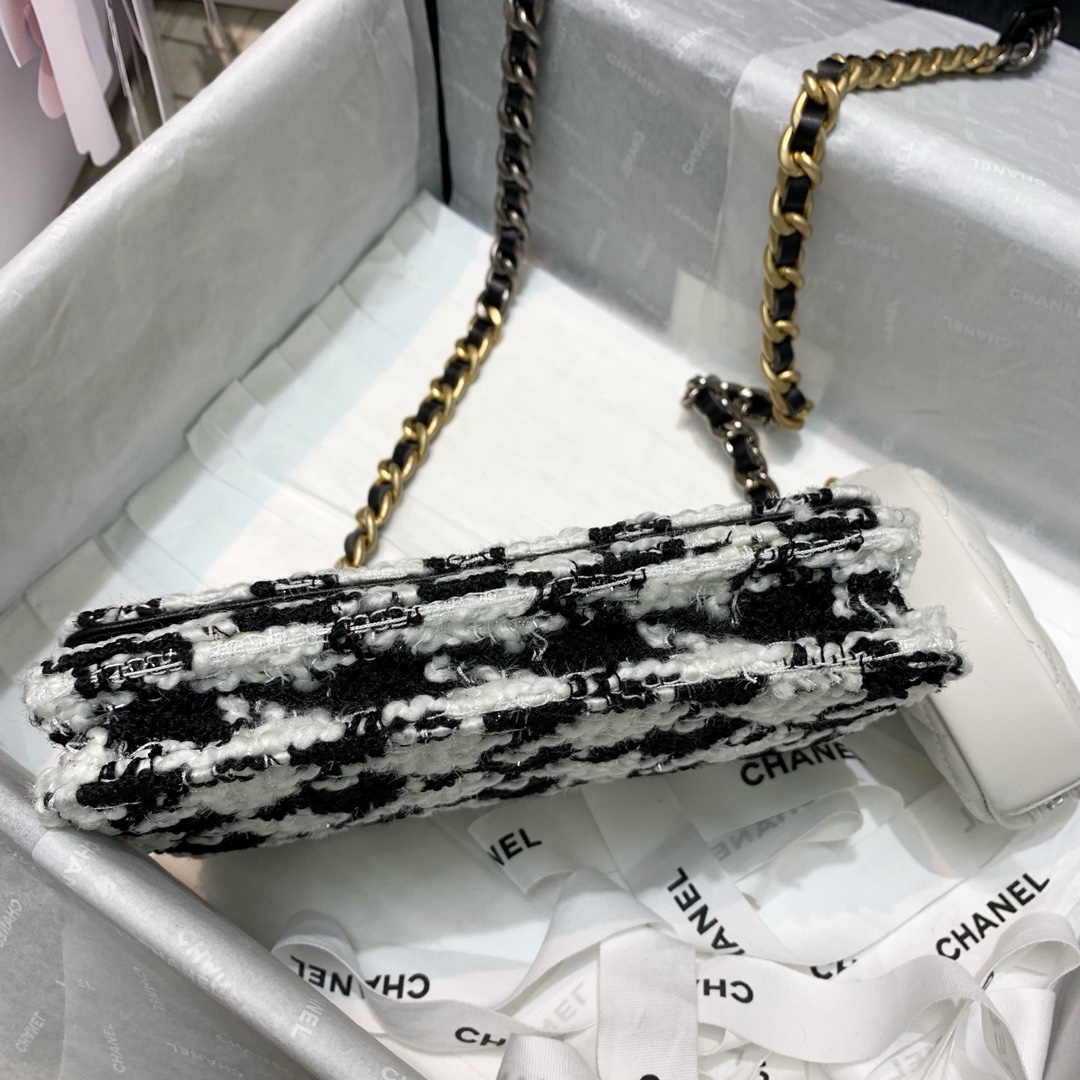 AP0985 chanel 19 wallet on chain & coin purse