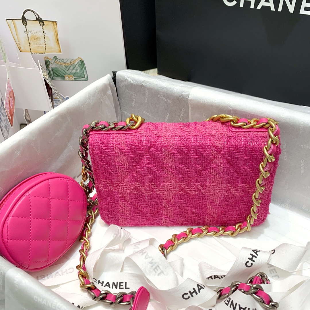 AP0985 chanel 19 wallet on chain & coin purse