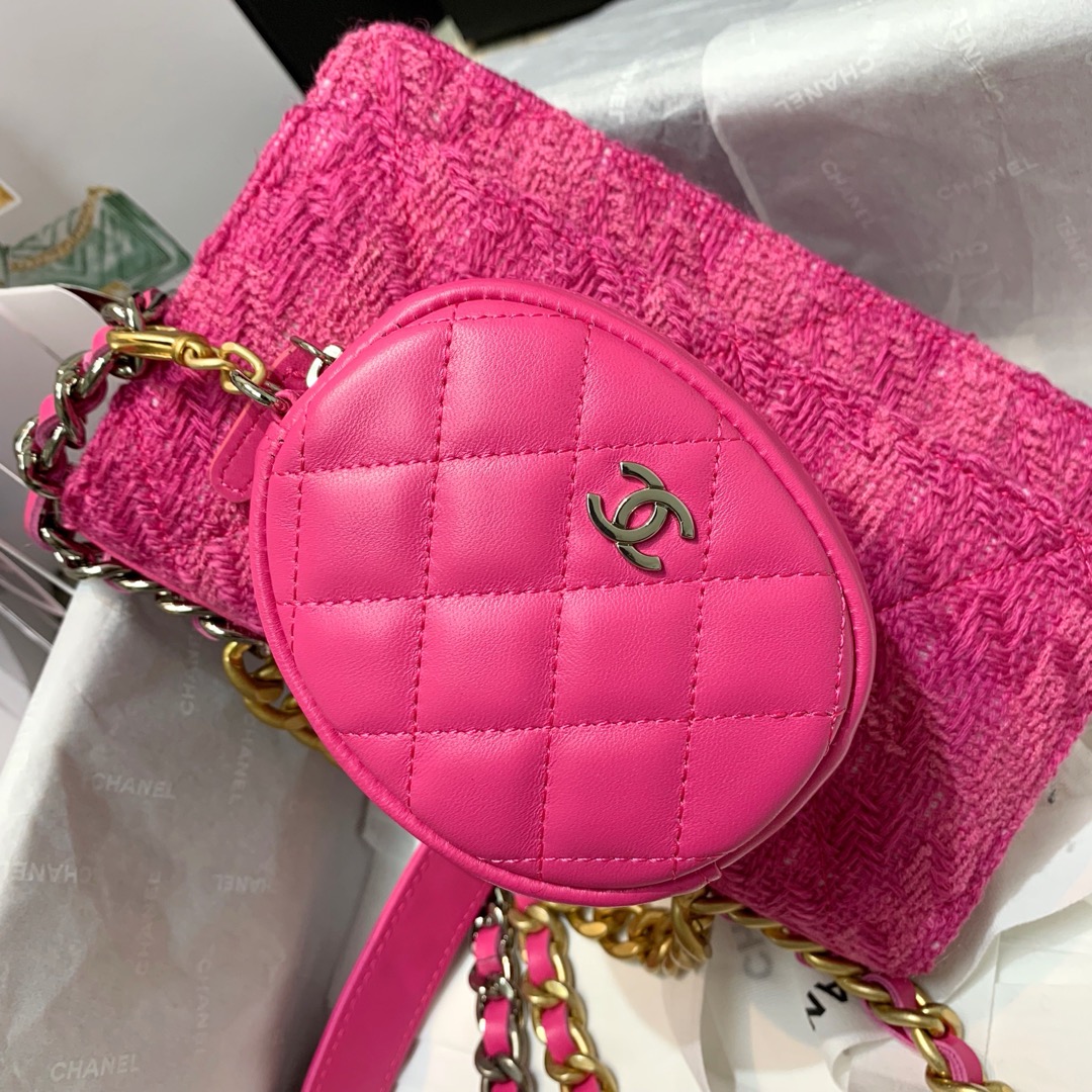 AP0985 chanel 19 wallet on chain & coin purse