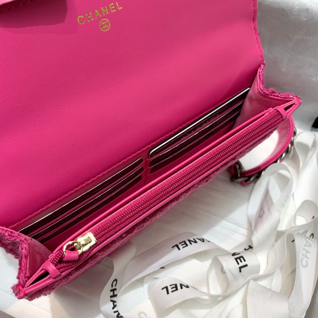 AP0985 chanel 19 wallet on chain & coin purse
