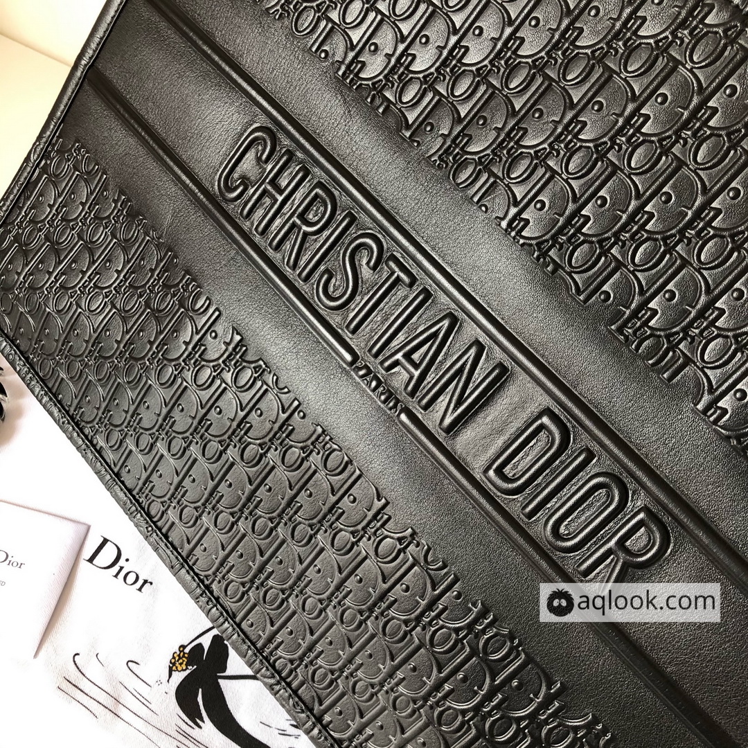 DIOR BOOK TOTE BAG IN EMBOSSED CALFSKIN