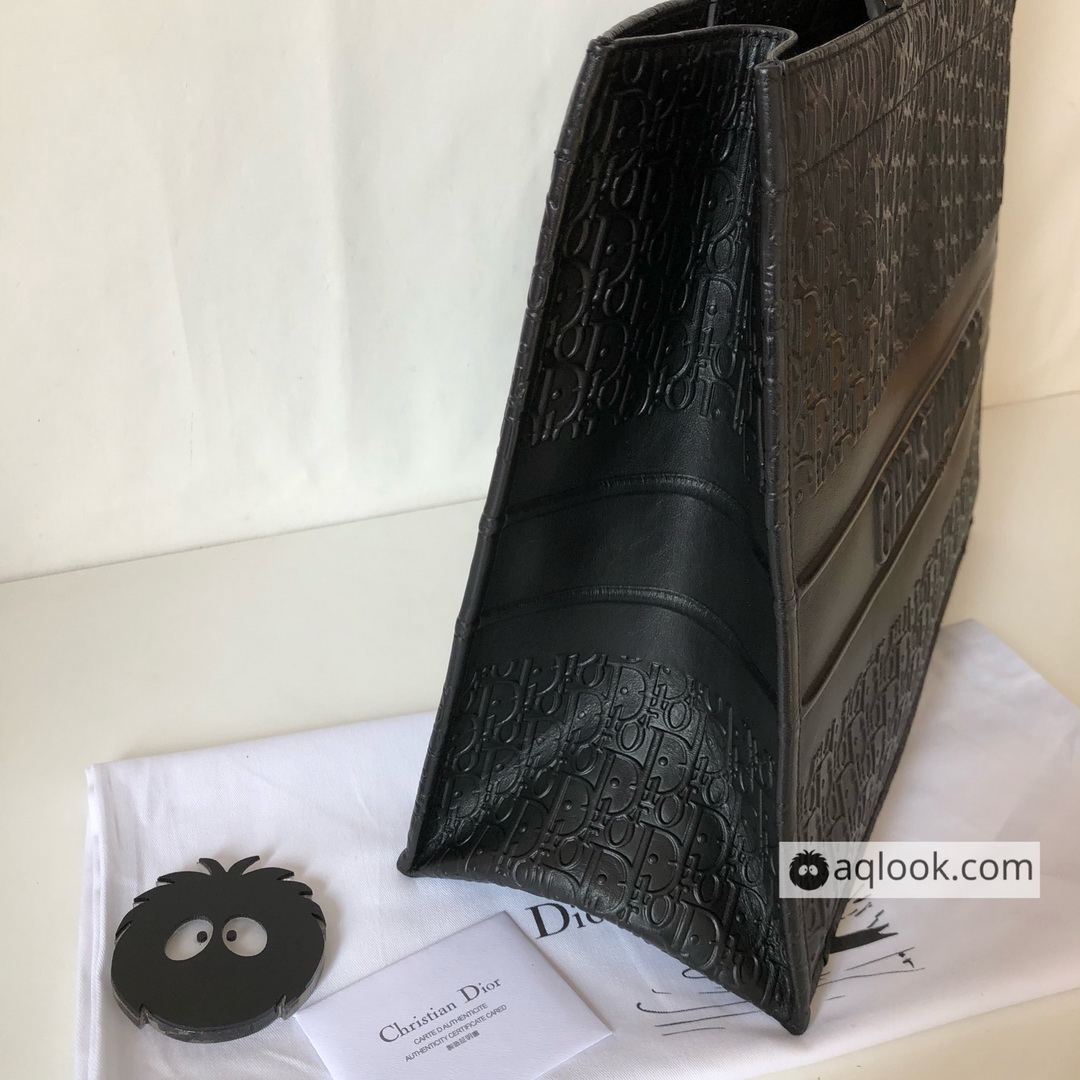 DIOR BOOK TOTE BAG IN EMBOSSED CALFSKIN
