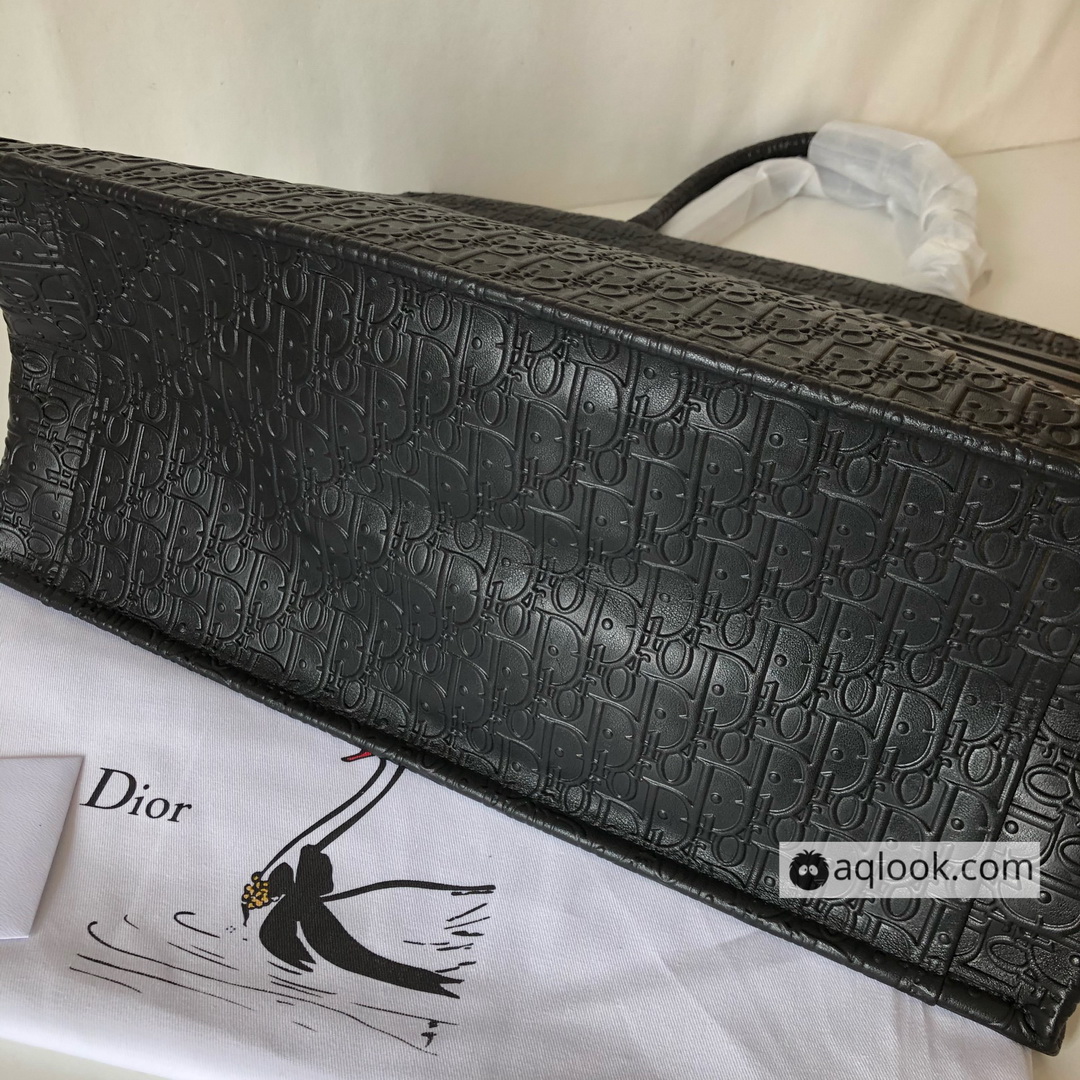 DIOR BOOK TOTE BAG IN EMBOSSED CALFSKIN