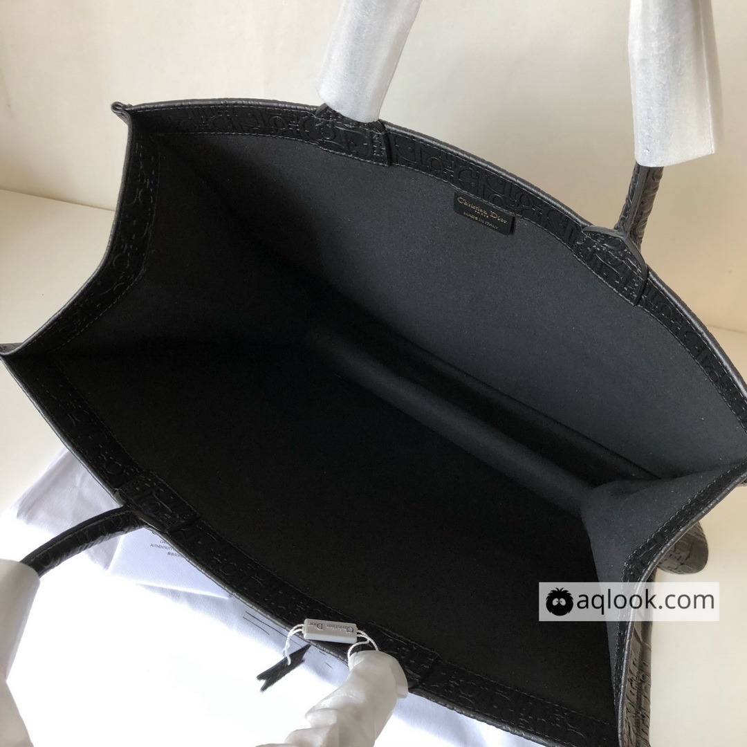 DIOR BOOK TOTE BAG IN EMBOSSED CALFSKIN