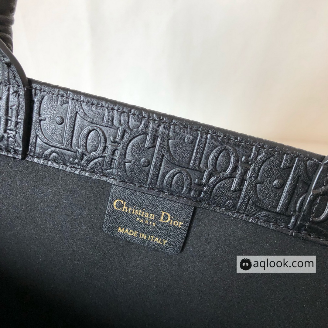 DIOR BOOK TOTE BAG IN EMBOSSED CALFSKIN