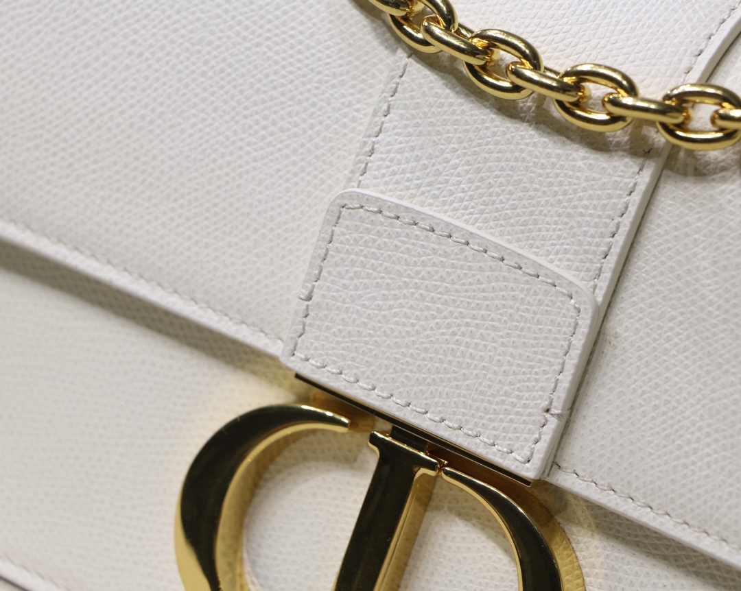  M9208 BLUSH 30 MONTAIGNE STAMPED GRAIN CALFSKIN FLAP CHAIN BAG, DIOR HANDBAG