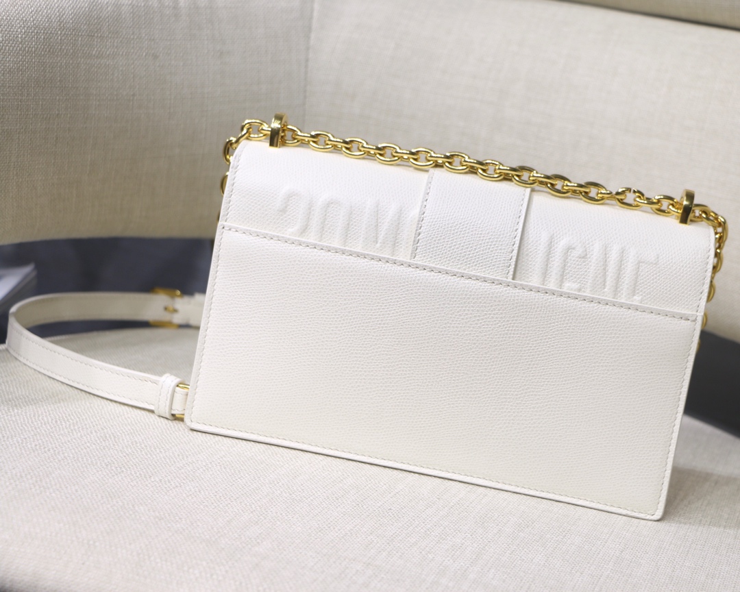  M9208 BLUSH 30 MONTAIGNE STAMPED GRAIN CALFSKIN FLAP CHAIN BAG, DIOR HANDBAG