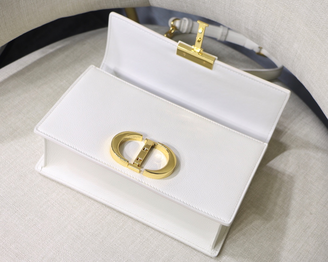  M9208 BLUSH 30 MONTAIGNE STAMPED GRAIN CALFSKIN FLAP CHAIN BAG, DIOR HANDBAG
