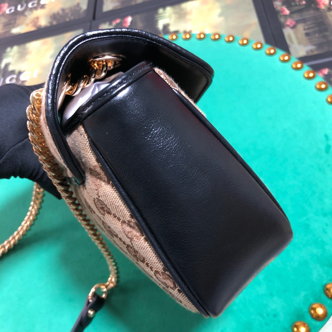443497 Gucci GG Marmont small shoulder bag