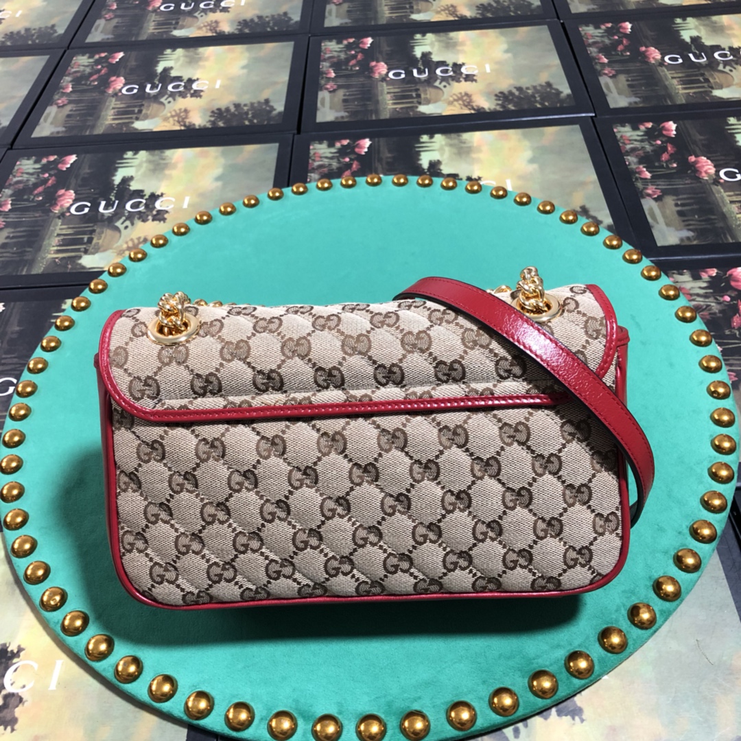 443497 Gucci GG Marmont small shoulder bag