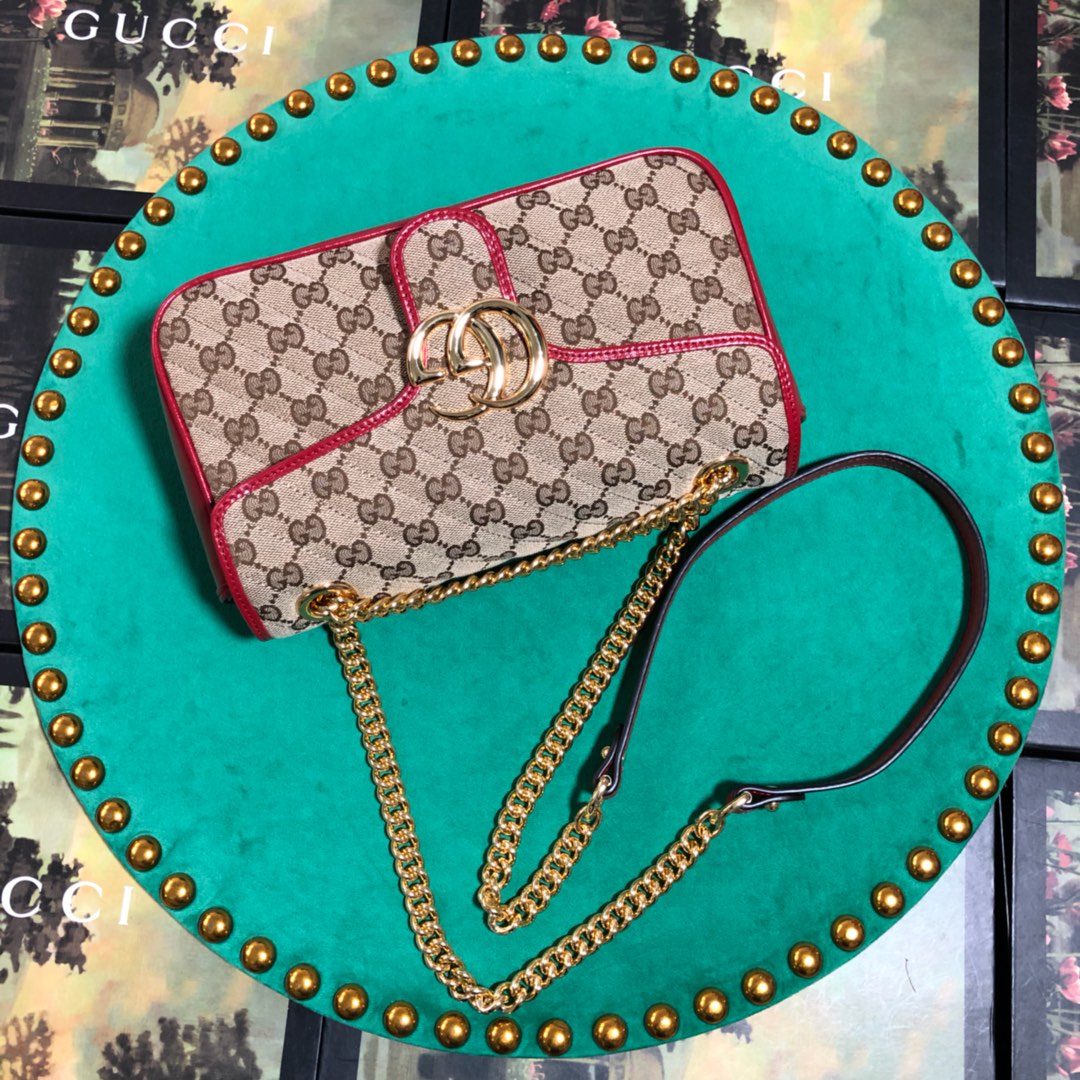 443497 Gucci GG Marmont small shoulder bag