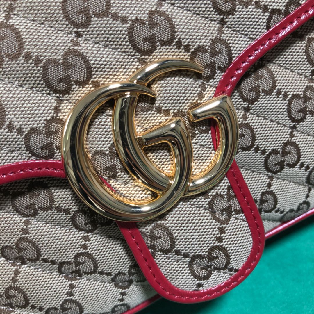 443497 Gucci GG Marmont small shoulder bag