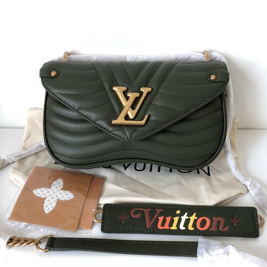 M55383, LOUIS VUITTON NEW WAVE CHAIN BAG MM, Louis Vuitton LV