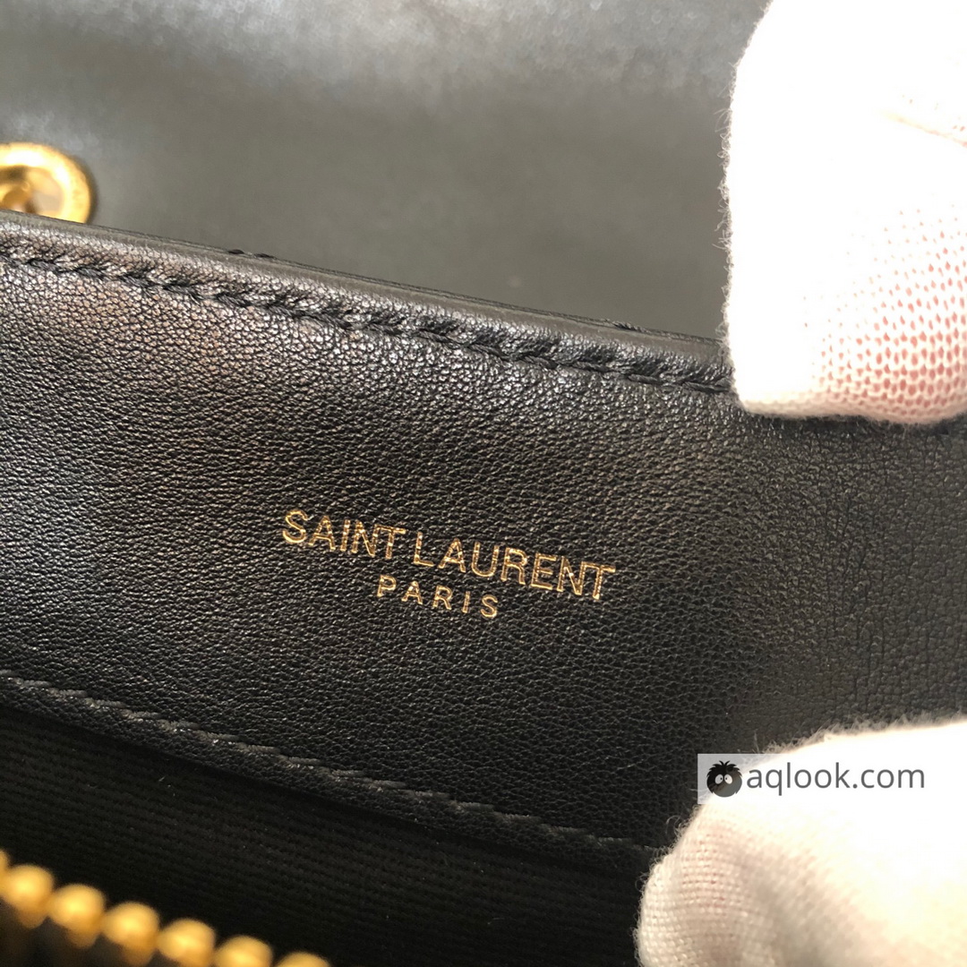 487216, YSL Saint Laurent, MEDIUM LOULOU CHAIN BAG, Y MATELASSÉ LEATHER