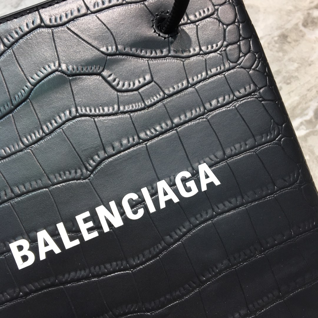 SHOPPING TOTE XXS, Small natural grain calfskin shopping bag with marquetry logo, BALENCIAGA HANDBAGS